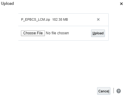 Uploading a snapshot
